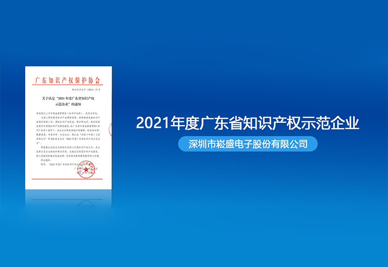 一定发股份获评“2021年度广东省知识产权树模企业”